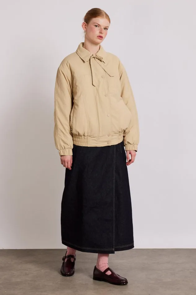 Women Damson Madder Jackets and Coats Claudia Bomber 8211 Tan