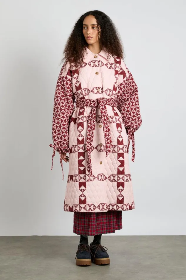 Women Damson Madder Jackets and Coats Dahlia Quilted Coat 8211 Patchwork
