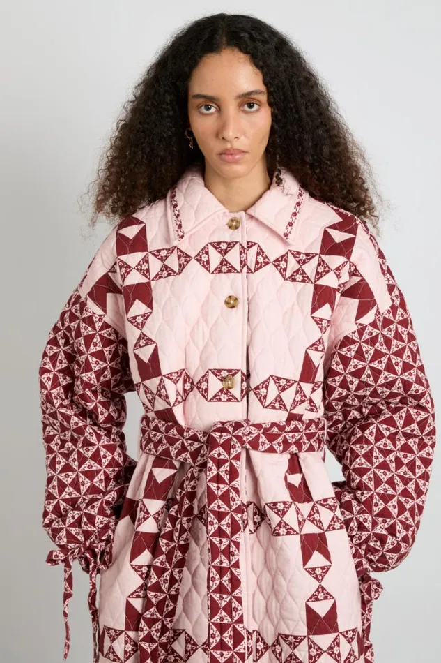 Women Damson Madder Jackets and Coats Dahlia Quilted Coat 8211 Patchwork