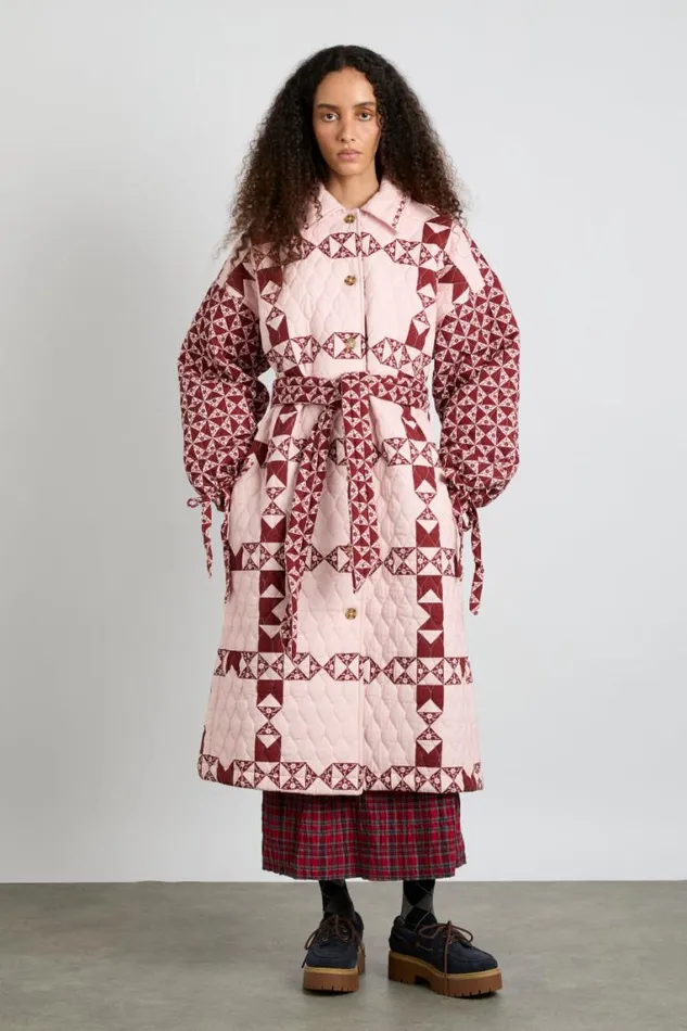 Women Damson Madder Jackets and Coats Dahlia Quilted Coat 8211 Patchwork