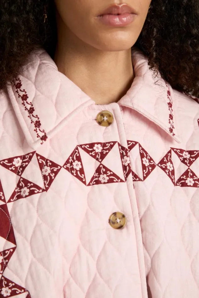 Women Damson Madder Jackets and Coats Dahlia Quilted Coat 8211 Patchwork