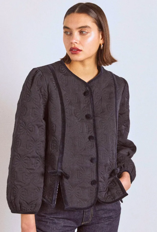 Women Damson Madder Jackets and Coats Diana Quilted Jacket 8211 Black