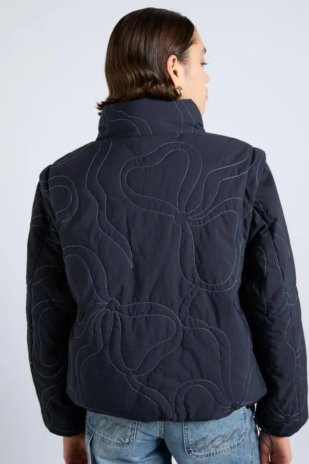 Women Damson Madder Jackets and Coats Jennifer Puffer 8211 Bow Stitch