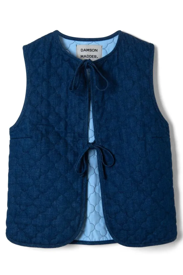 Women Damson Madder Jackets and Coats Tilly Gilet 8211 Denim