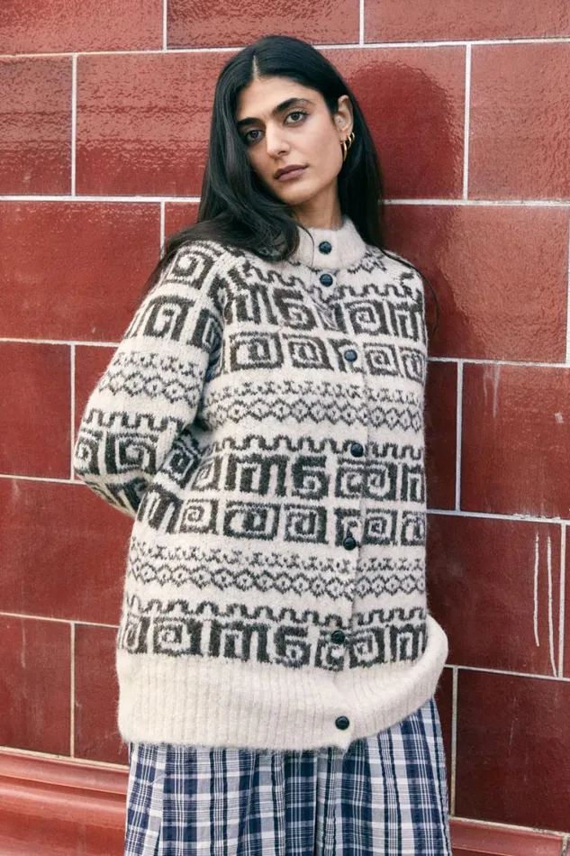 Women Damson Madder Knitwear Dickson Blouson Cardi