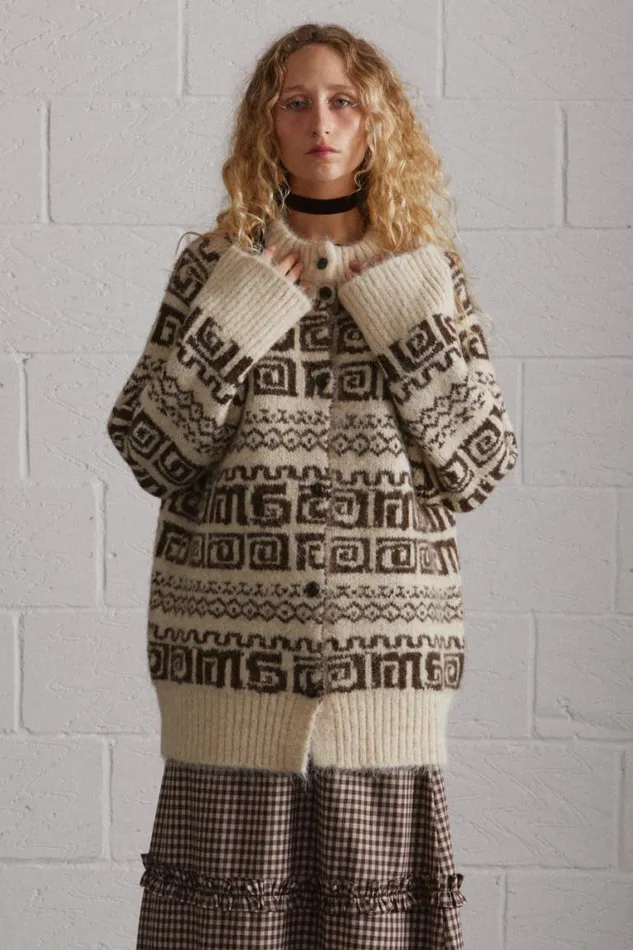 Women Damson Madder Knitwear Dickson Blouson Cardi