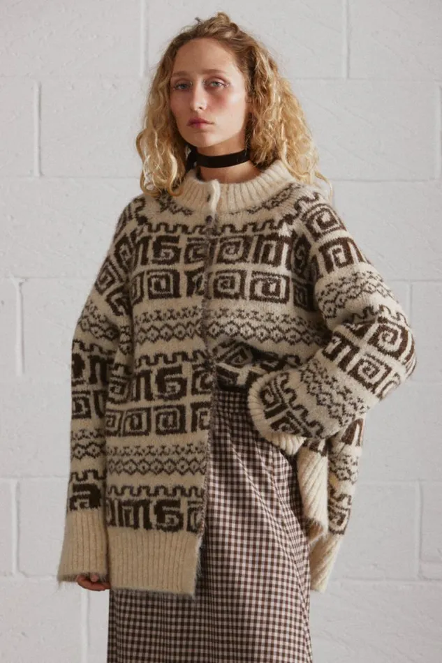 Women Damson Madder Knitwear Dickson Blouson Cardi