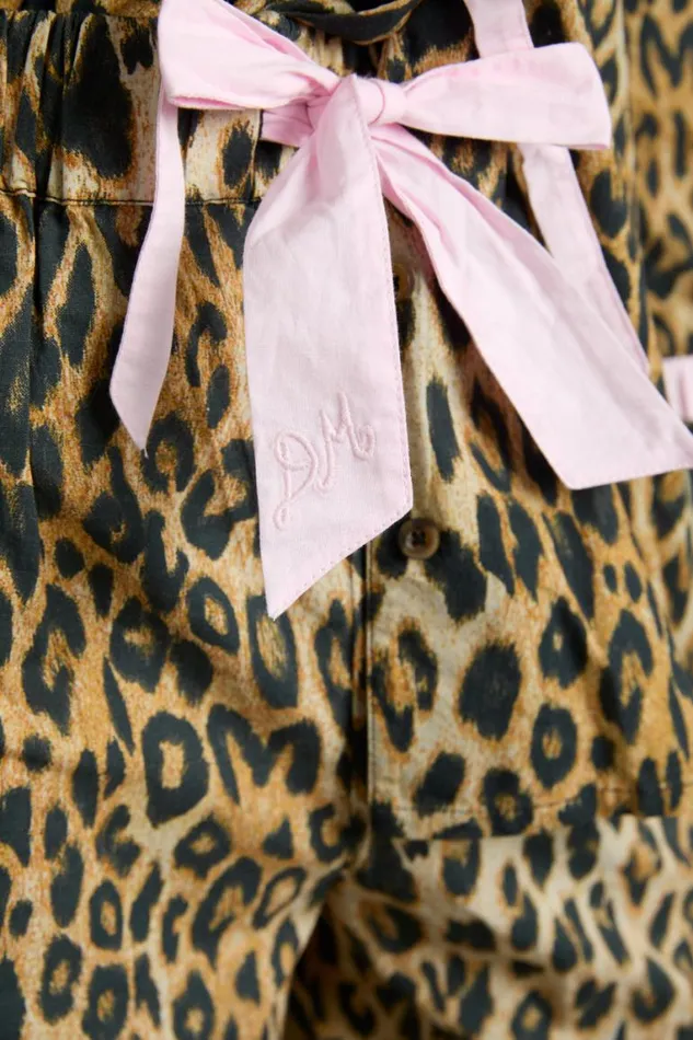 Women Damson Madder Nightwear Antonella Pj Set Leopard