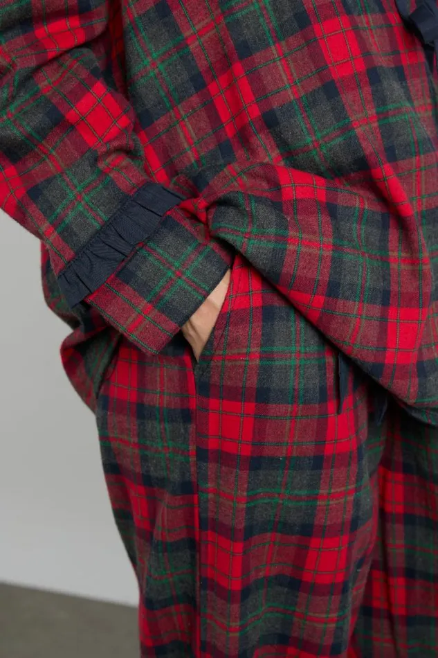 Women Damson Madder Nightwear Antonella Pj Set Red Tartan
