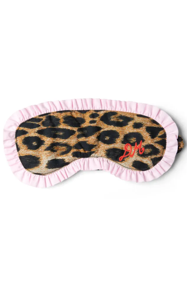 Women Damson Madder Nightwear Damson Pj Eye Mask 8211 Leopard