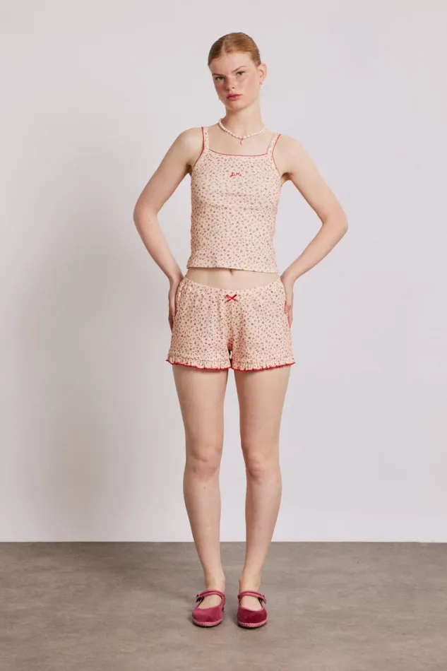 Women Damson Madder Nightwear Rose Print Short
