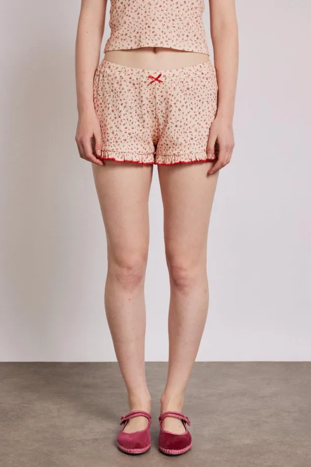 Women Damson Madder Nightwear Rose Print Short