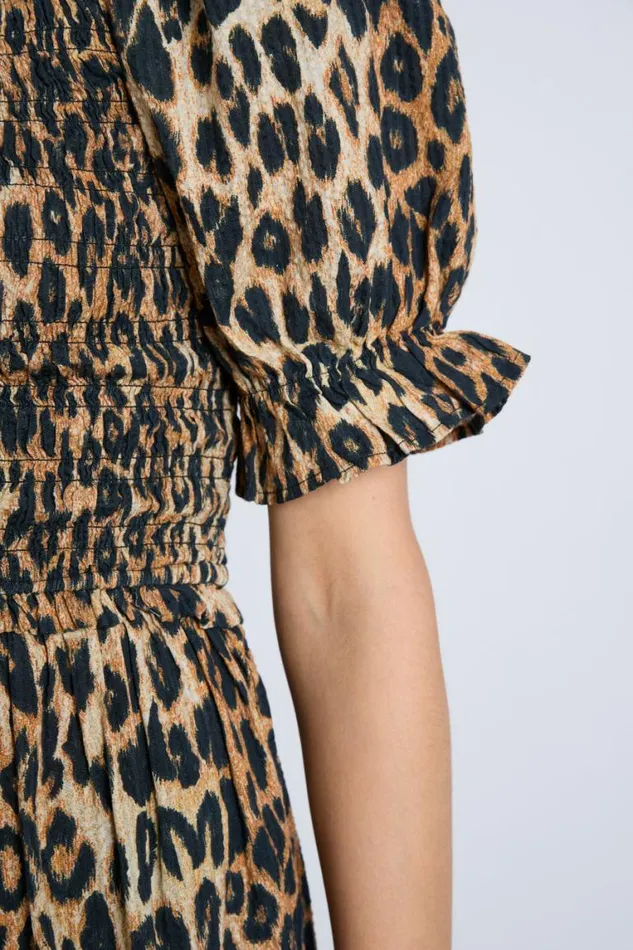 Women Damson Madder Occasion Wear Bluebelle Midi Dress 8211 Leopard