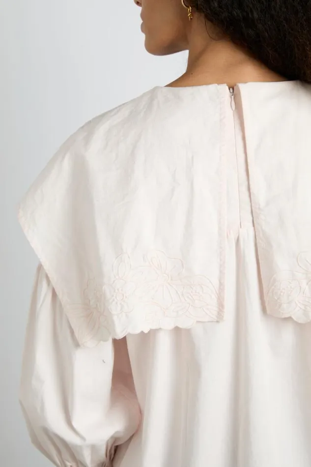 Women Damson Madder Occasion Wear Embroidered Candy Blouse 8211 Pink