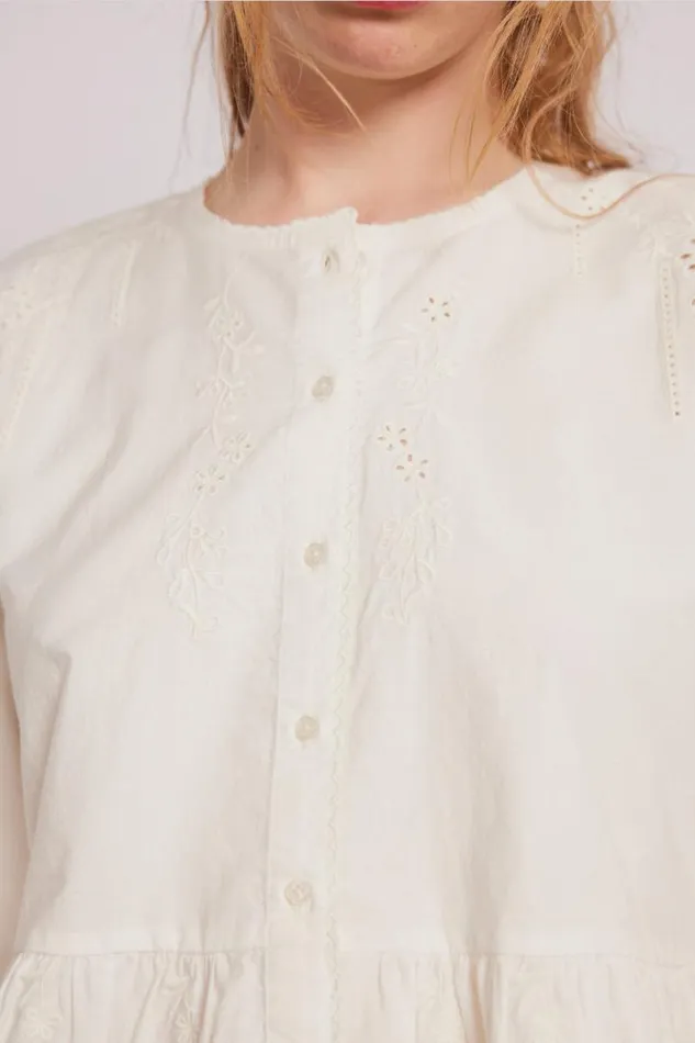 Women Damson Madder Occasion Wear Gretchen Blouse 8211 White