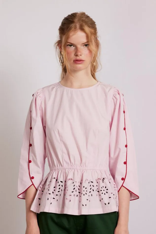 Women Damson Madder Occasion Wear Perrie Blouse