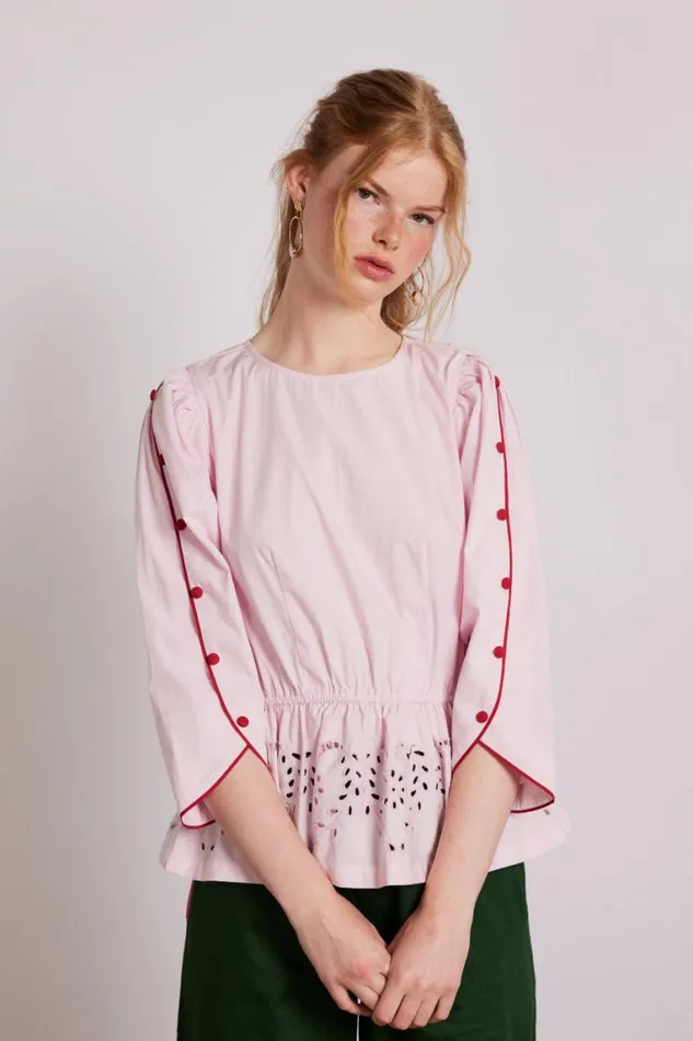 Women Damson Madder Occasion Wear Perrie Blouse