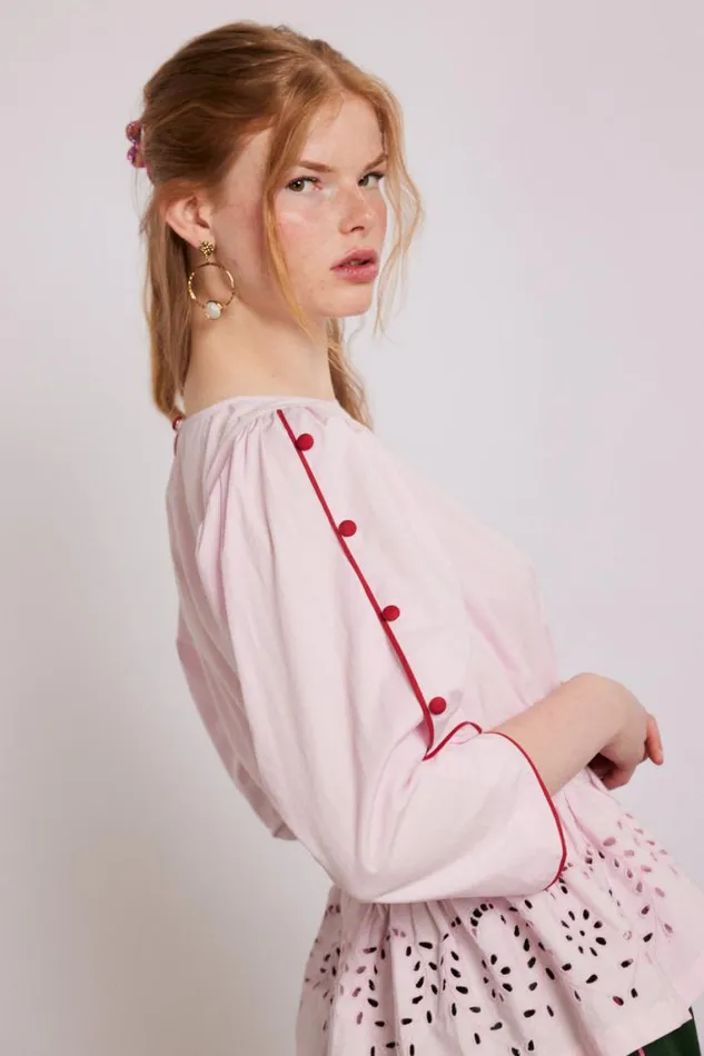 Women Damson Madder Occasion Wear Perrie Blouse