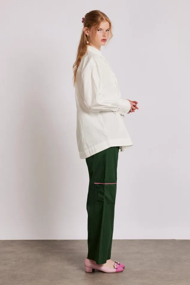 Women Damson Madder Occasion Wear Tuxedo Ruffle Shirt