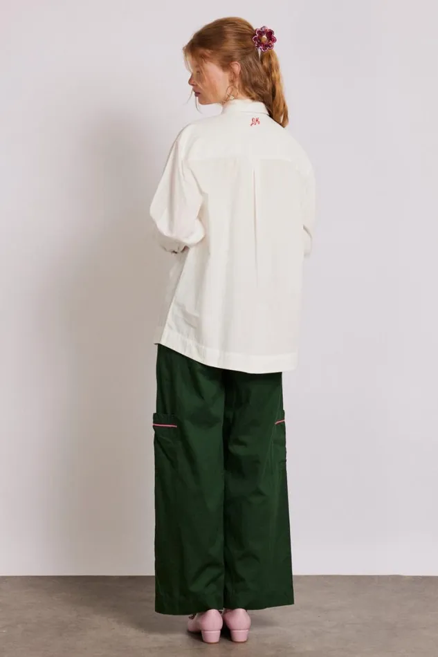 Women Damson Madder Occasion Wear Tuxedo Ruffle Shirt