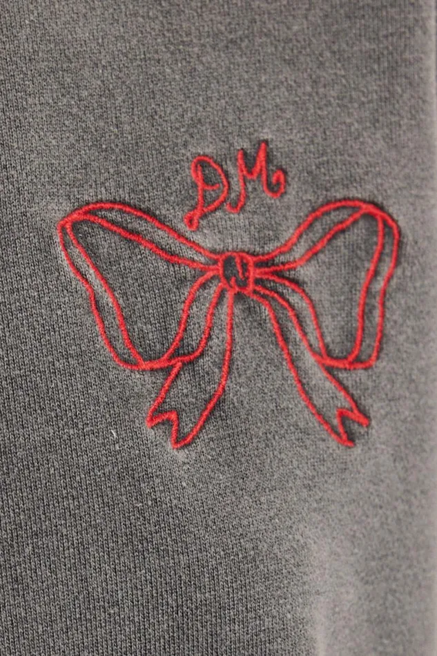 Women Damson Madder Pullover and Fleeces Bow Logo Crew Neck Sweat