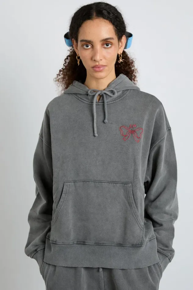 Women Damson Madder Pullover and Fleeces Hayley Hoodie 8211 Grey Wash