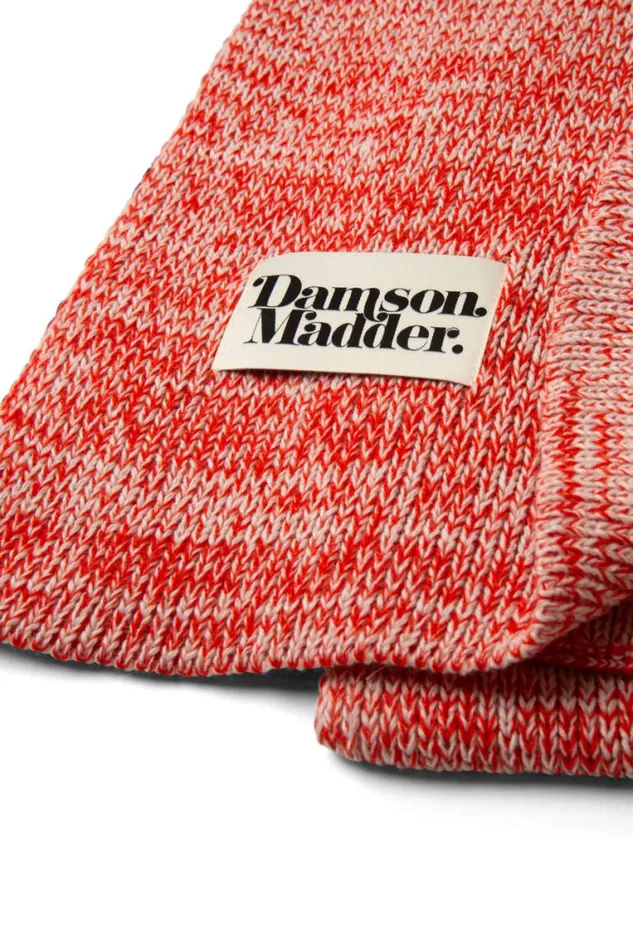 Women Damson Madder Scarves Flecked Yarn Scarf 8211 Red