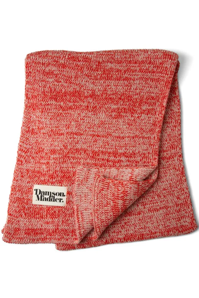 Women Damson Madder Scarves Flecked Yarn Scarf 8211 Red
