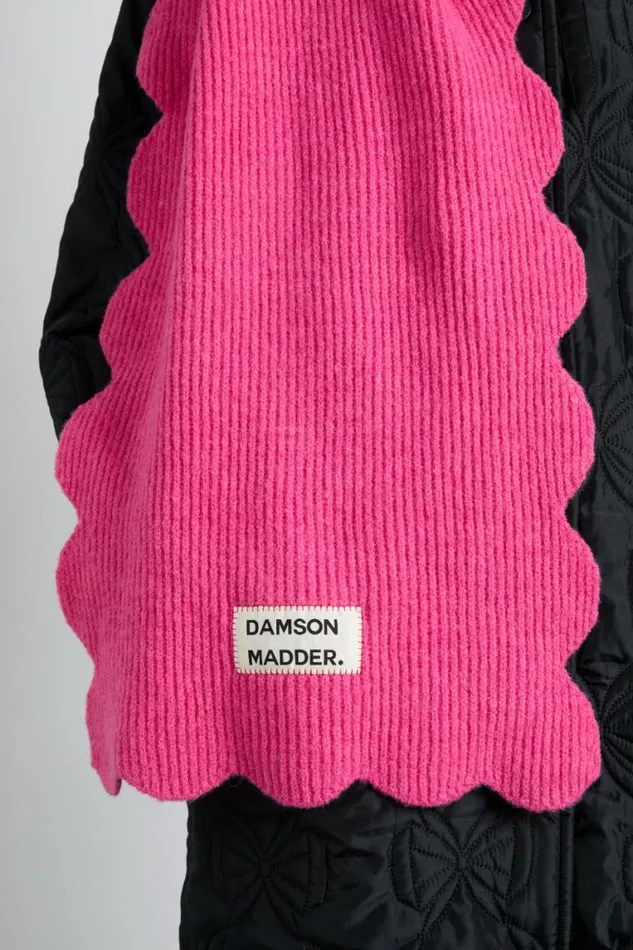 Women Damson Madder Scarves Scallop Scarf