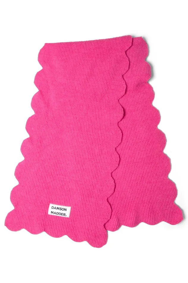 Women Damson Madder Scarves Scallop Scarf