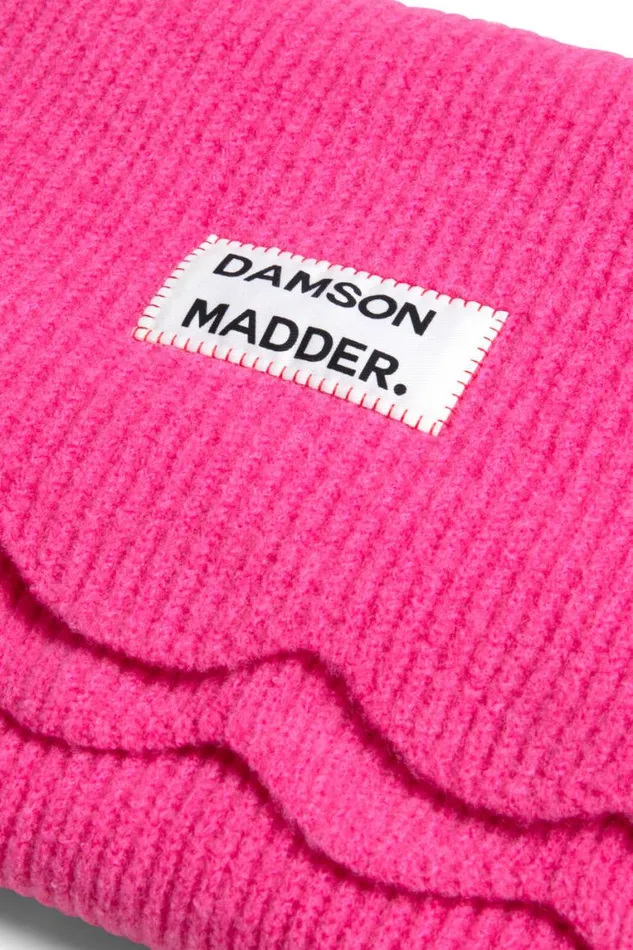 Women Damson Madder Scarves Scallop Scarf