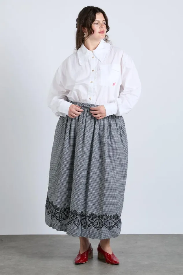 Women Damson Madder Skirts Keeley Midi Skirt 8211 Black Gingham