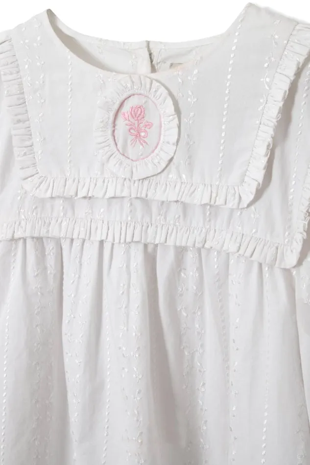 Women Damson Madder Tops Beatrice Victoriana Blouse White