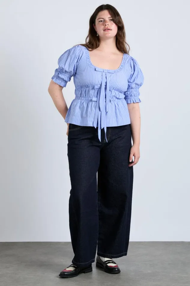 Women Damson Madder Tops Bianca Blouse 8211 Blue
