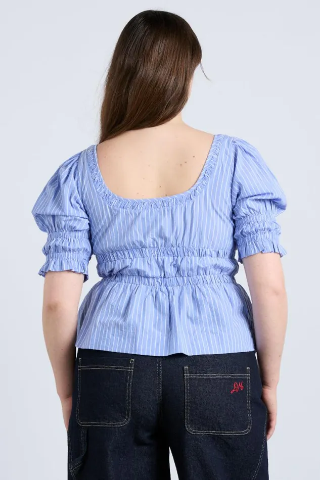 Women Damson Madder Tops Bianca Blouse 8211 Blue