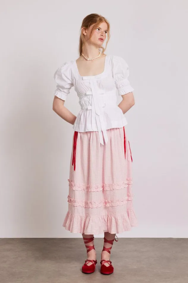 Women Damson Madder Tops Bianca Blouse 8211 White