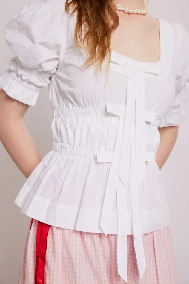 Women Damson Madder Tops Bianca Blouse 8211 White