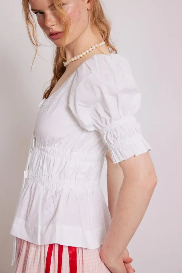 Women Damson Madder Tops Bianca Blouse 8211 White