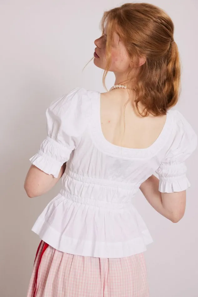 Women Damson Madder Tops Bianca Blouse 8211 White