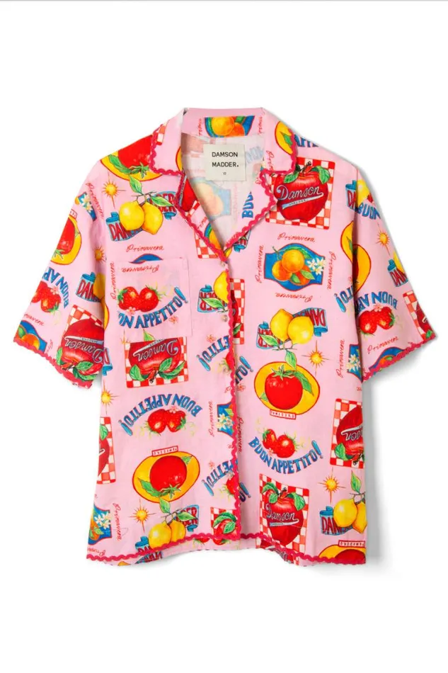 Women Damson Madder Tops Chlo Shirt 8211 Fruit Labels