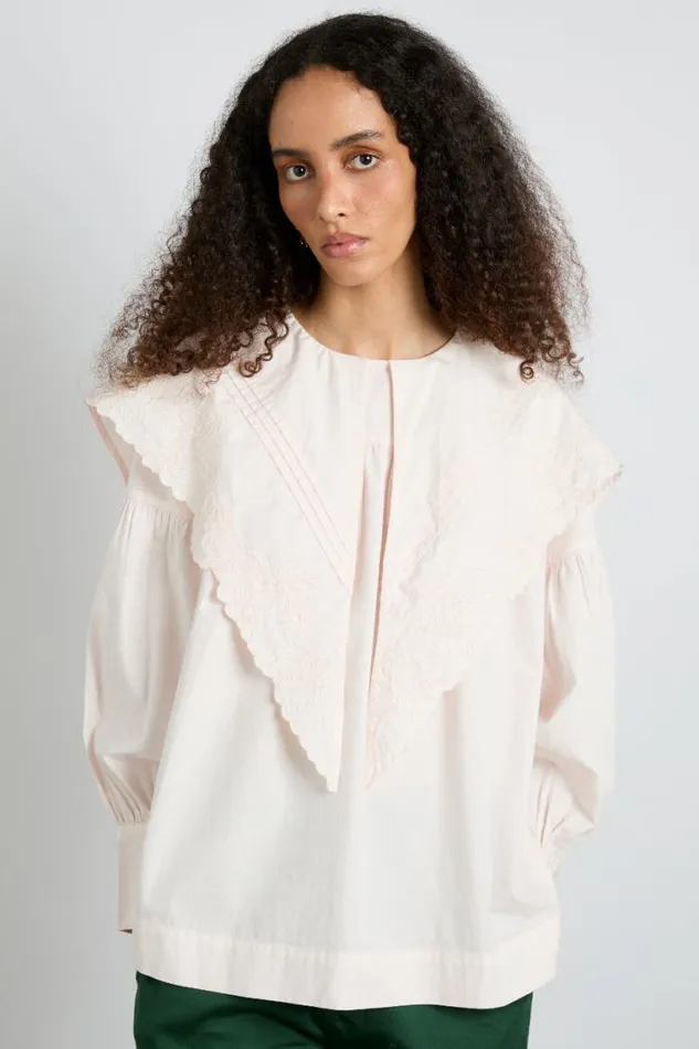 Women Damson Madder Tops Embroidered Candy Blouse 8211 Pink