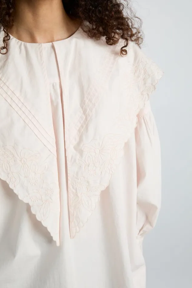 Women Damson Madder Tops Embroidered Candy Blouse 8211 Pink