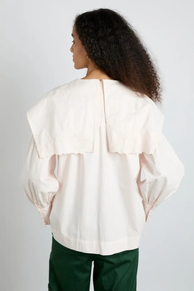 Women Damson Madder Tops Embroidered Candy Blouse 8211 Pink
