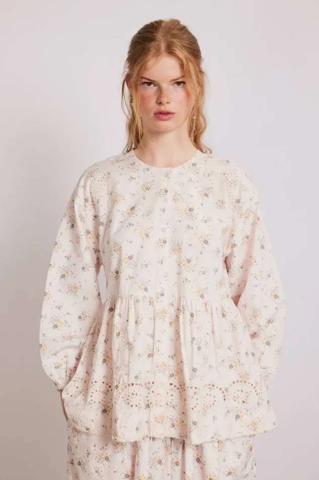 Women Damson Madder Tops Gretchen Blouse 8211 Vintage Ditsy