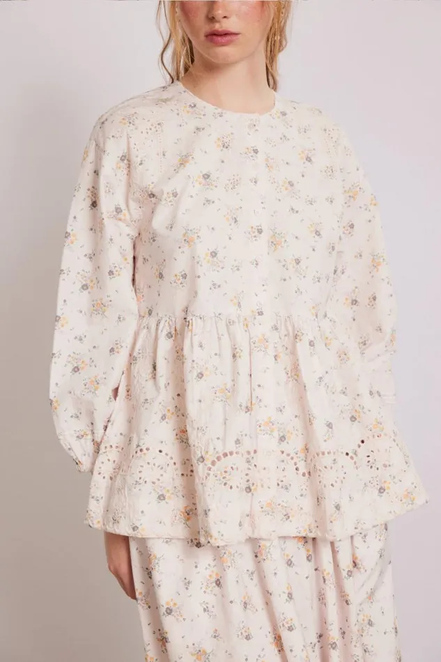 Women Damson Madder Tops Gretchen Blouse 8211 Vintage Ditsy