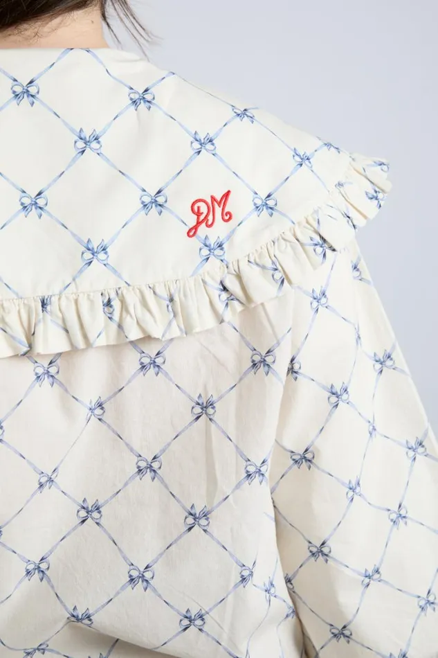 Women Damson Madder Tops Lola Blouse 8211 Bow Print