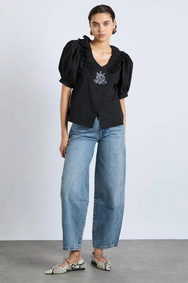 Women Damson Madder Tops Lottie Blouse 8211 Black