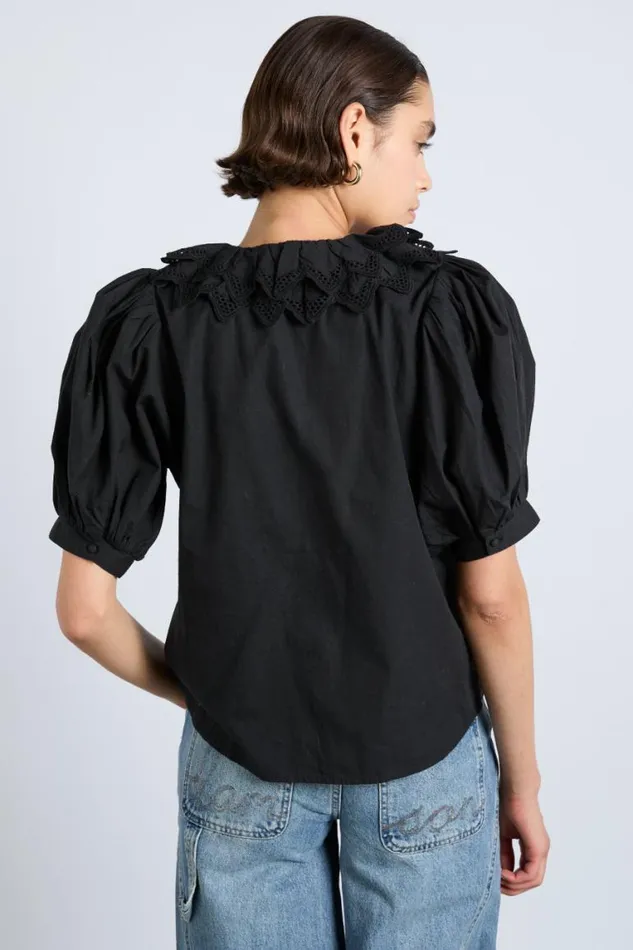 Women Damson Madder Tops Lottie Blouse 8211 Black