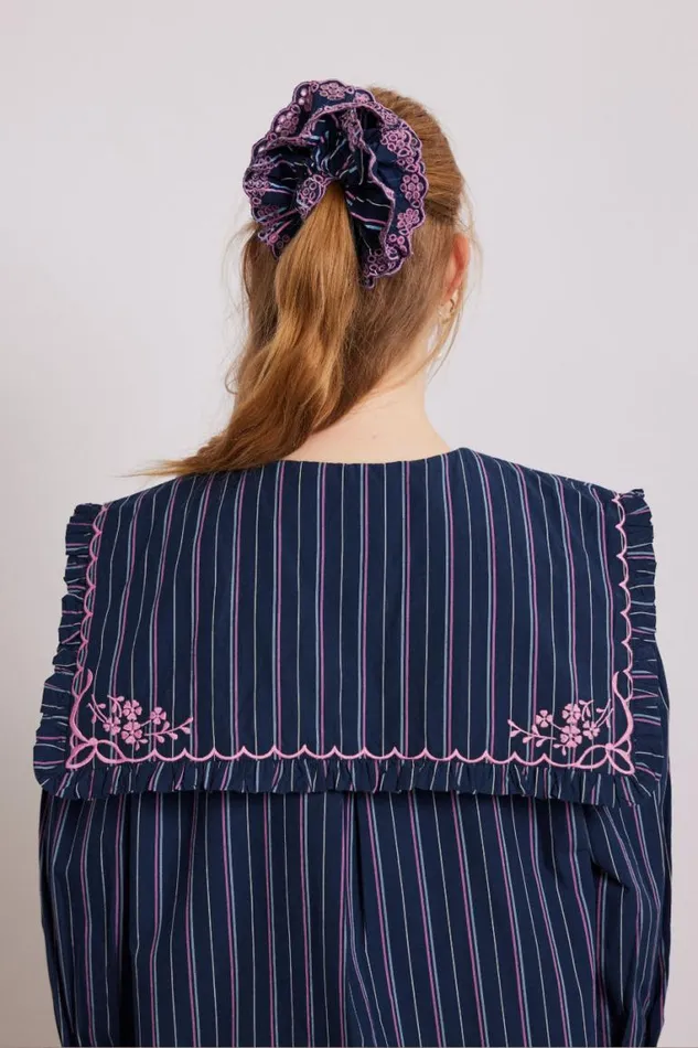 Women Damson Madder Tops Nordine Blouse 8211 Navy Stripe
