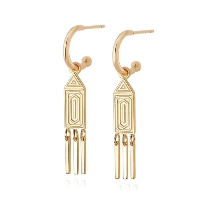 Women Drop Earrings Daisy London Jewellery Artisan Tapestry Drop Earrings 18ct Gold Plate Women Drop Earrings Daisy London Jewellery Artisan Tapestry Drop Earrings 18ct Gold Plate